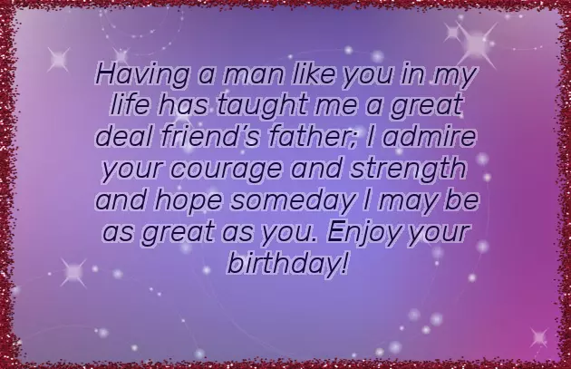 Birthday Wishes To Friends Father Birthday Wishes To Friends Father