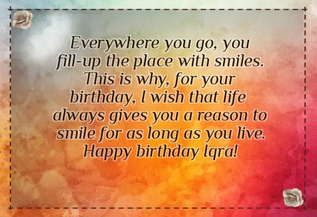 Happy Birthday Iqra Wishes Happy Birthday Iqra Wishes
