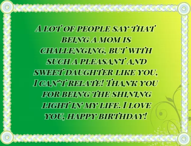 Birthday Quotes Daughter From Mother