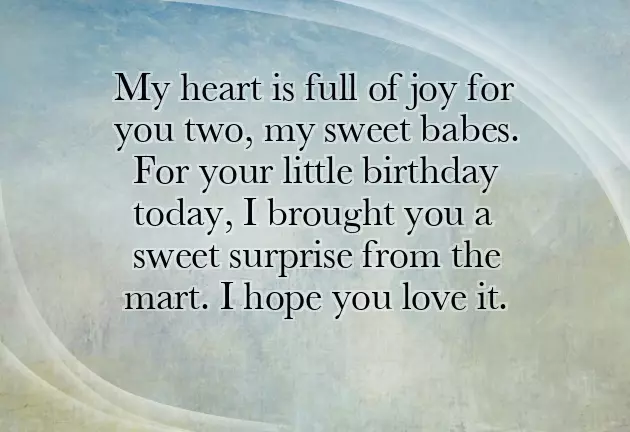 Birthday Wishes For Twins