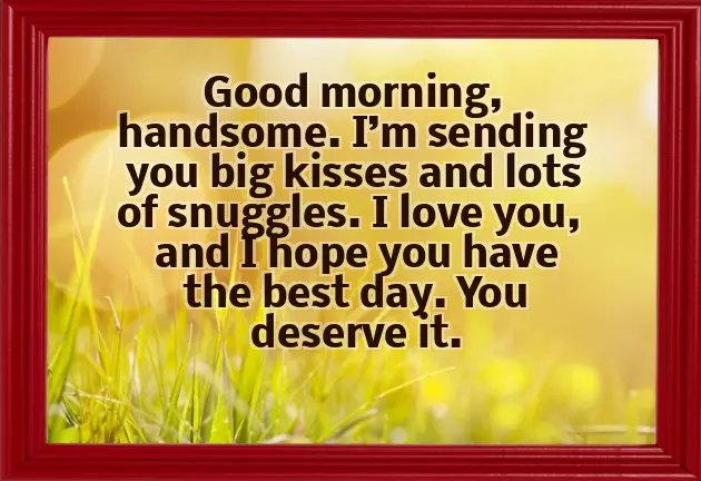 Wish Morning For Boyfriend