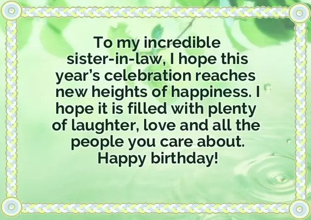 Married Sister Birthday Wishes