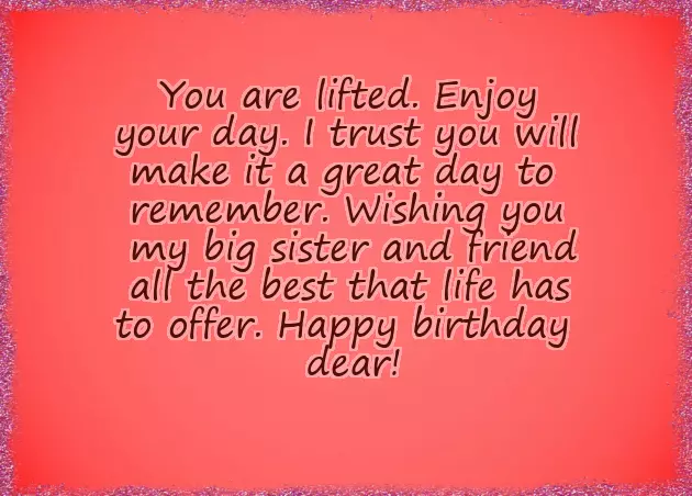 Birthday Wishes For Sister Like Friend