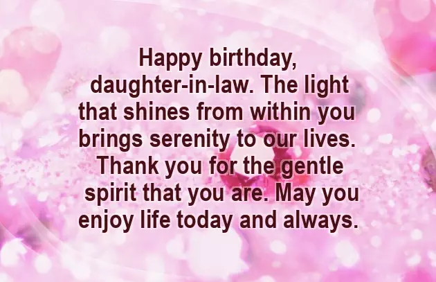 Daughter In Law Birthday