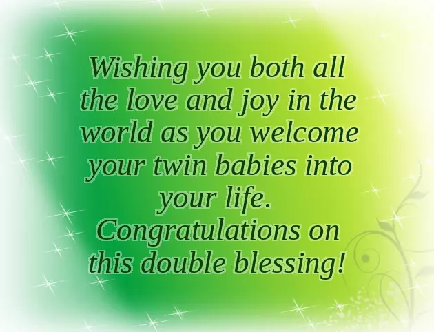 Twins Baby Congratulations Messages Twins Baby Congratulations Messages