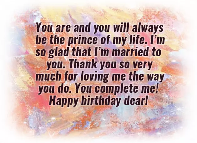Birthday Text To My Husband