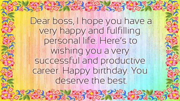 Birthday Wishes For Male Boss Birthday Wishes For Male Boss
