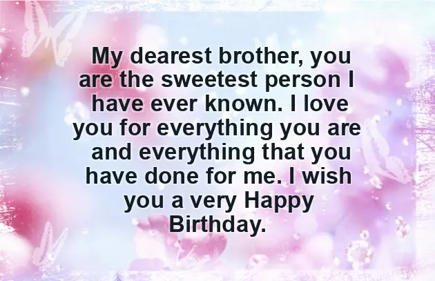 Brother Birthday Quotes In English