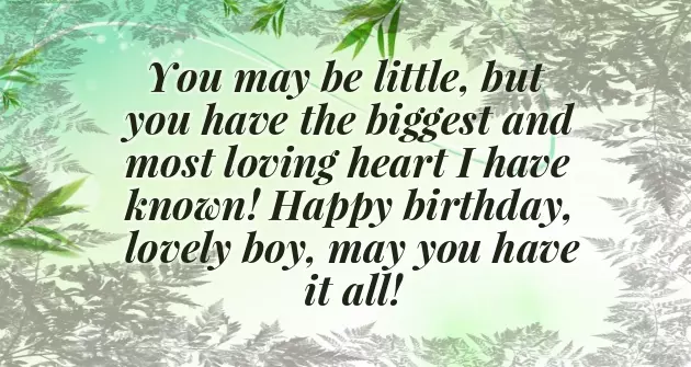Birthday Wishes For A Small Kid
