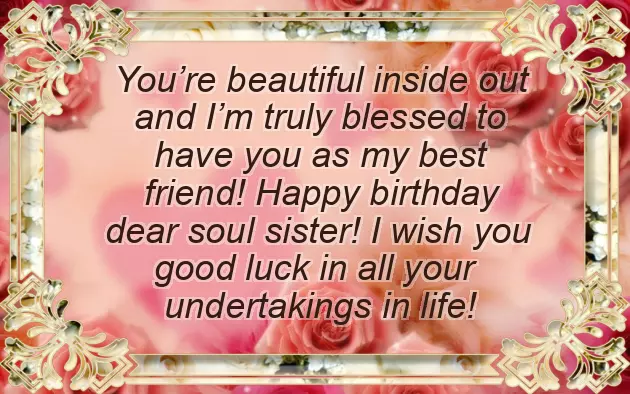 Birthday Wishes For Sister Not By Blood