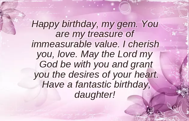 Birthday Blessings For My Daughter