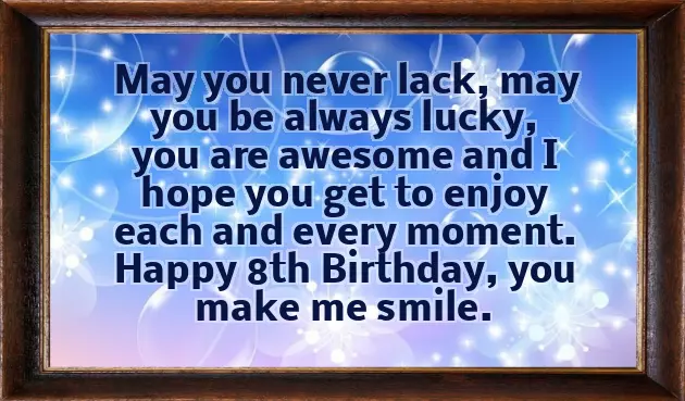 Birthday Wishes For Boy 8 Years Old