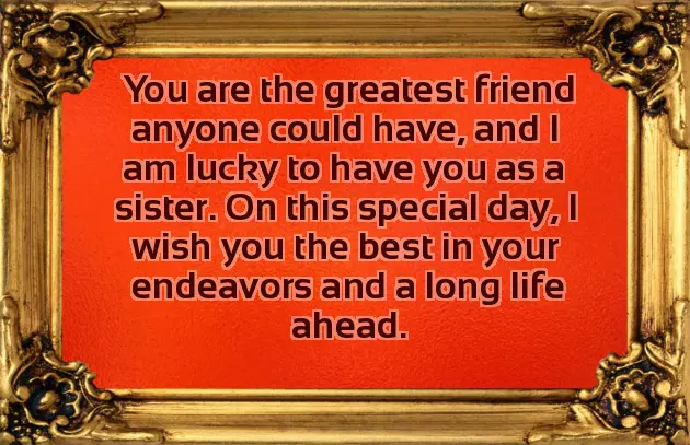 Paragraph For Sister Birthday