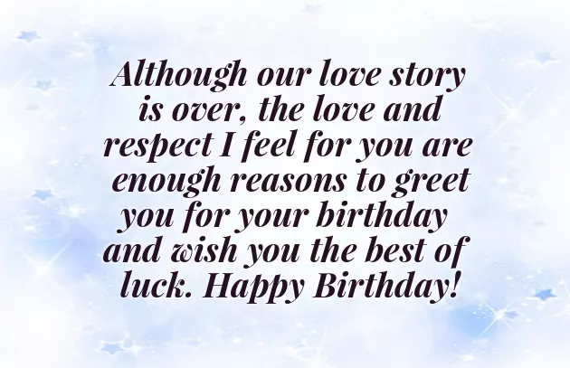 Happy Birthday Wishes For Ex Lover