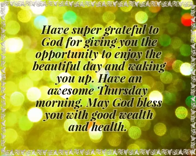 Greeting Thursday Greeting Thursday