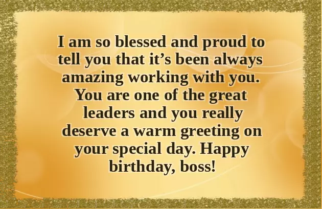 Nice Birthday Wishes For Boss