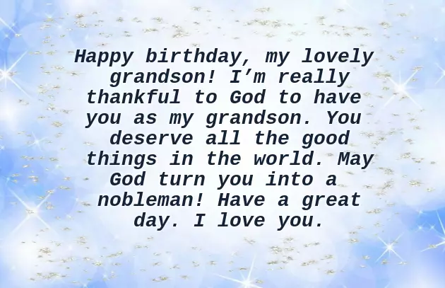 My Grandson Birthday Wishes