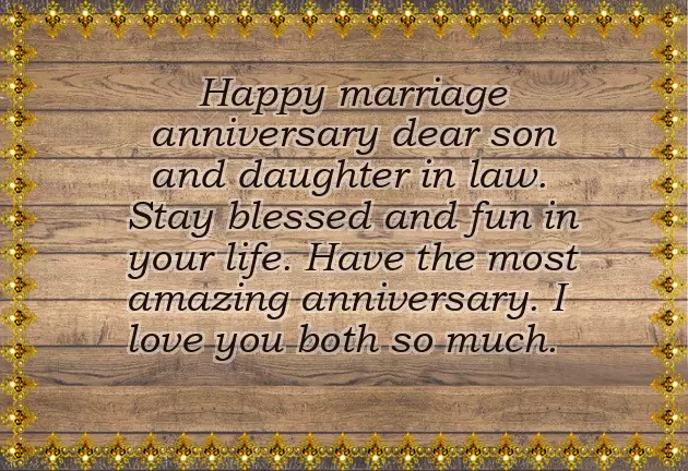 Son Wedding Anniversary Wishes