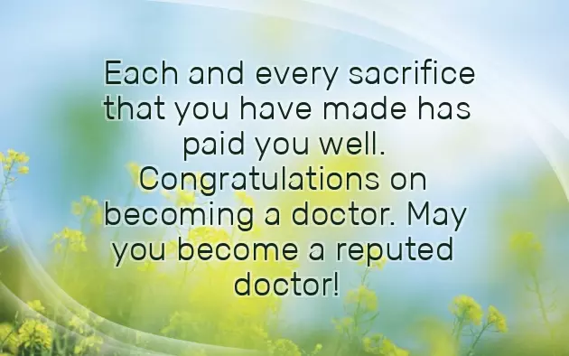 Congrats Doctor