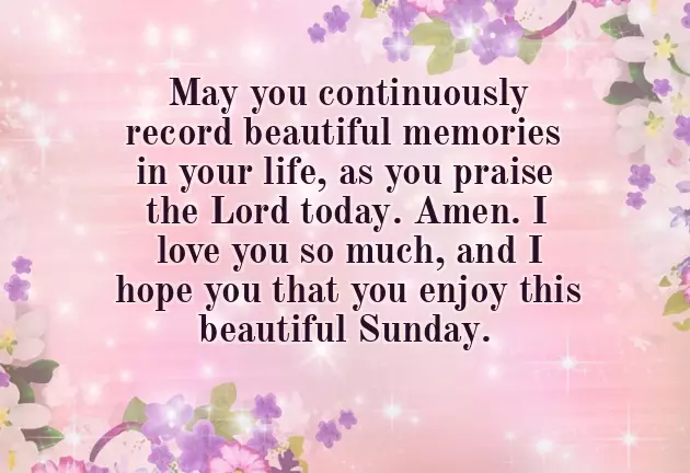 Good Morning Sunday Love Message