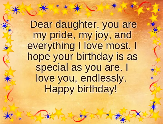Happy Birthday Wishes To Our Daughter