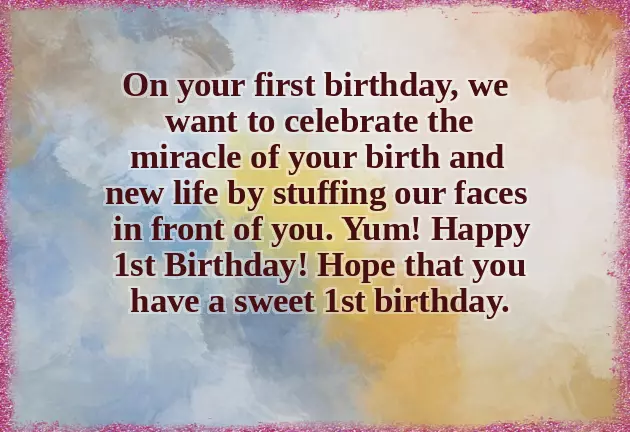 Baby Birthday Wishes For Boy