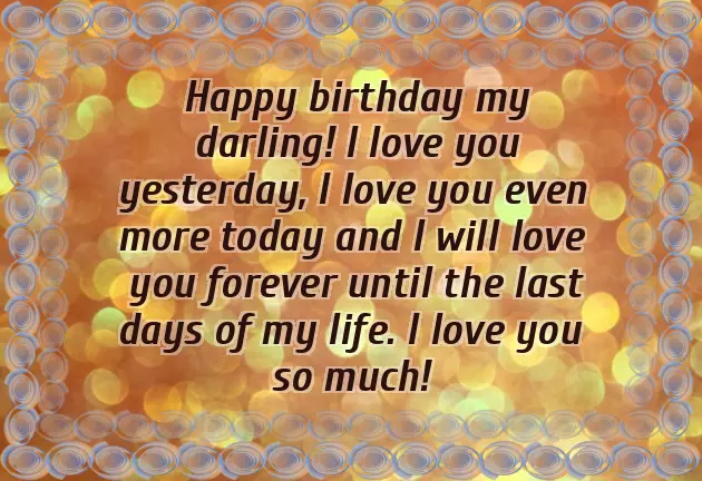 Happy Birthday Darling Quotes