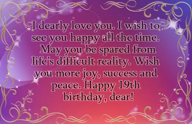 Birthday Wishes For 19 Year Old Son