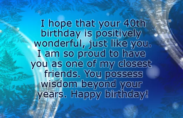 40Th Bday Wishes 40Th Bday Wishes