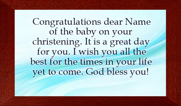 Baby Boy Baptism Wishes