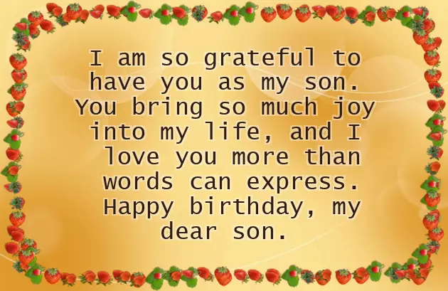 Birthday Thought For My Son Birthday Thought For My Son