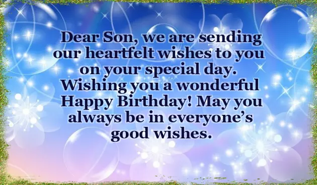 My Son Happy Birthday Quotes