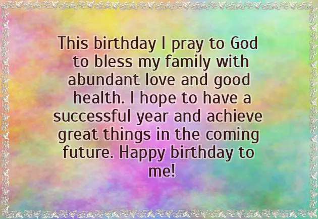 Myself Birthday Wishes Myself Birthday Wishes