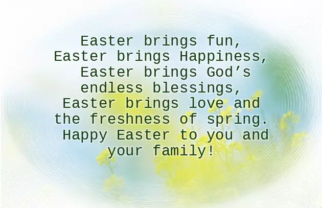 Easter Wishes English