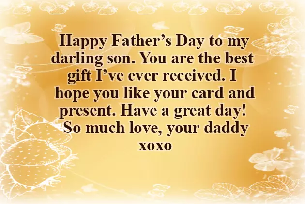 Fathers Day Message For My Son