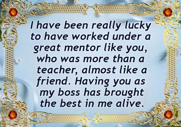 Farewell Wishes For Boss