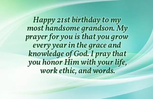 Grandson 21St Birthday Wishes