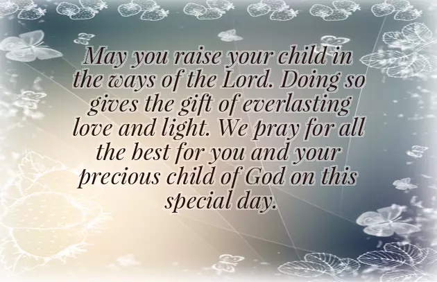 Baptism Message From Parents