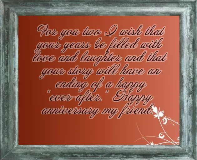 Happy Anniversary Wishes Friend
