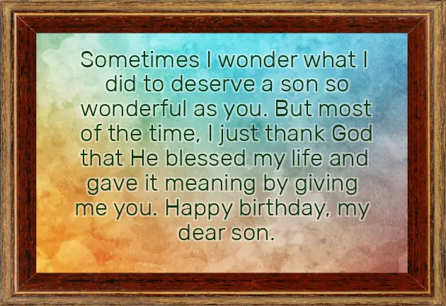 Birthday Wish For Kid Son