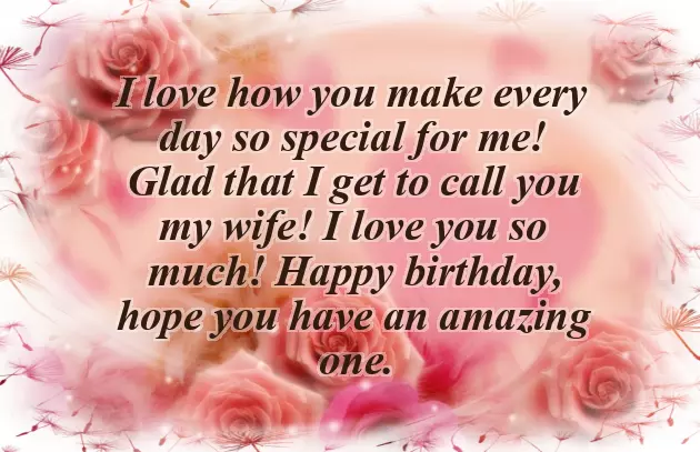 Wishing Your Wife Happy Birthday