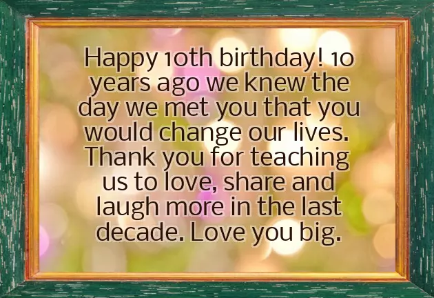 Happy 10Th Birthday Son Quotes
