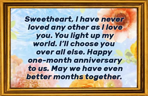 First Month Anniversary Quotes First Month Anniversary Quotes