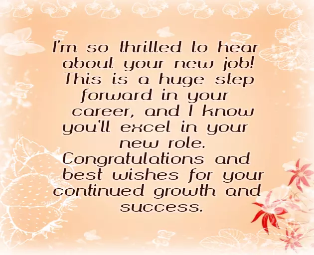 Congratulations For New Position Email Congratulations For New Position Email