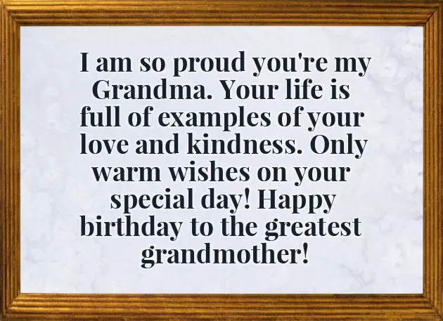 Birthday Greetings For Grandmother