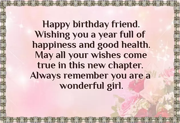 Happy Birthday Wishes For A Close Female Friend