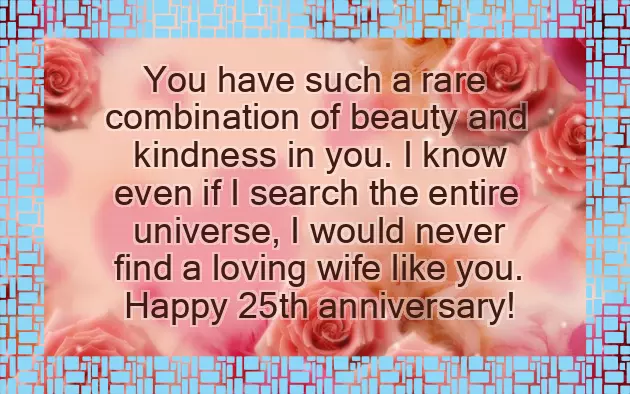 Silver Jubilee Anniversary Wishes