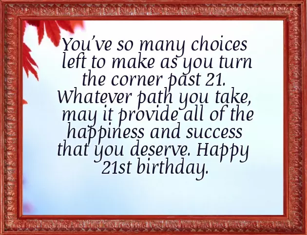 21St Birthday Wishes For Cousin Brother