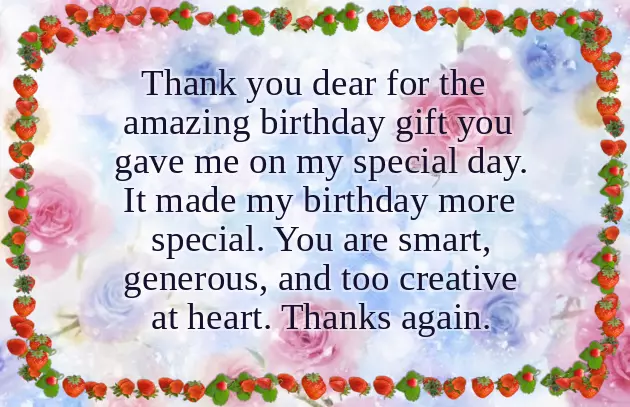 Thanks For Birthday Wishes To Someone Special Thanks For Birthday Wishes To Someone Special