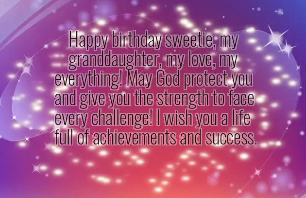 Christian Birthday Greetings For Granddaughter